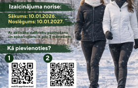 <div>
	Pievienojies Miljards soļu izaicinājumam (BISTEPS) no 2026. gada 10. janvāra līdz 2027. gada 10. janvārim!</div>
<div>
	&nbsp;</div>
